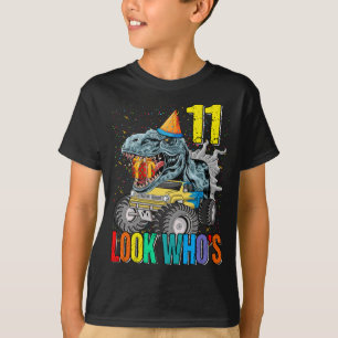 T-shirt Monster Truck Dinosaur 11e anniversaire Tee for Bo