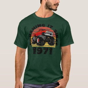 T-shirt Monster Truck Driver Le Conduit Depuis 1971 Annive