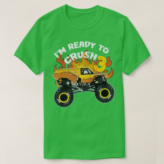 T-shirt Monster Truck EarthShaker Ix27m Prêt à écraser 3 B (Design devant)