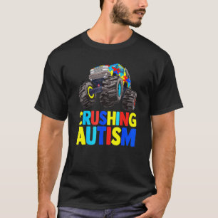 T-shirt Monster Truck Écrasant Austim Sensibilisation à l'