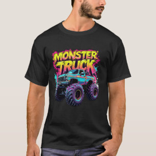 T-shirt Monster Truck est ma couleur de graffiti coloré po