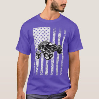 T-shirt Monster truck flag - monster truck habit
