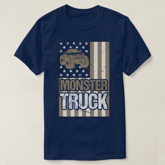 T-shirt Monster Truck Funny Driver2093 (Design devant)