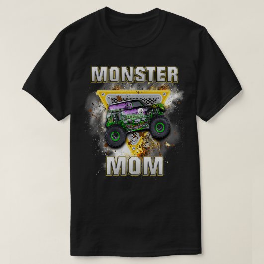 T-shirt Monster Truck Maman Monster Truck Are My Jam Truck (Design devant)