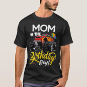 T-shirt Monster Truck Maman Of The Birthday Boy 2 (Devant)