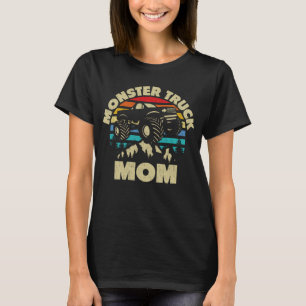 T-shirt Monster Truck Maman Retro Matching Famille