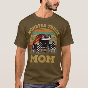 T-shirt Monster Truck Maman Vintage Retro Style Femmes