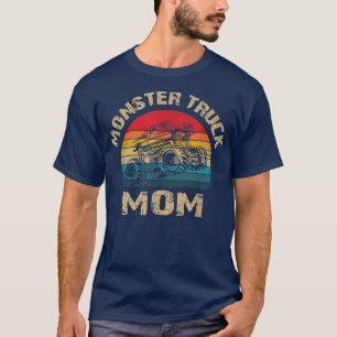 T-shirt MONSTER TRUCK MOM; Grand Camion Retro
