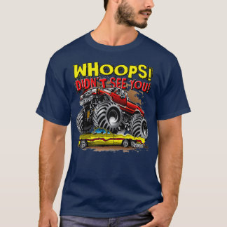 T-shirt Monster Truck Oups Rouge