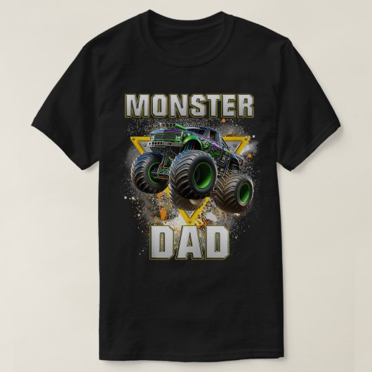 T-shirt Monster Truck Papa (Design devant)