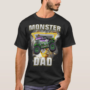 T-shirt Monster Truck Papa Monster Truck Are My Jam Truck 