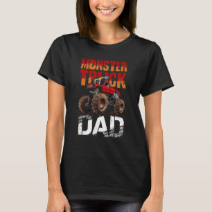 T-shirt Monster Truck Papa Retro Vintage Monster Père
