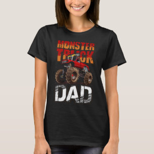 T-shirt Monster Truck Papa Retro Vintage Monster Père