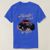 T-shirt Monster Truck Papa USA American Flag (Design devant)