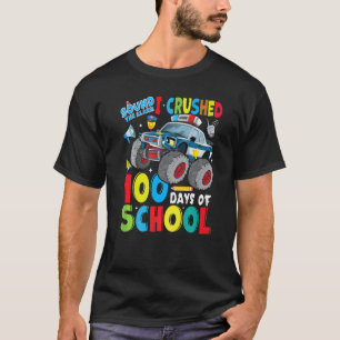 T-shirt Monster Truck Police Car 100 Jours d'Enseignement