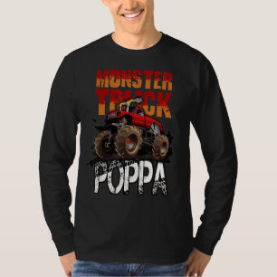 T-shirt Monster Truck Poppa Retro Vintage Monster Père