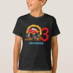 T-shirt Monster Truck Rally Boy Birthday Party<br><div class="desc">Monster Truck Rally Boy Birthday Party Outfit T-shirt</div>