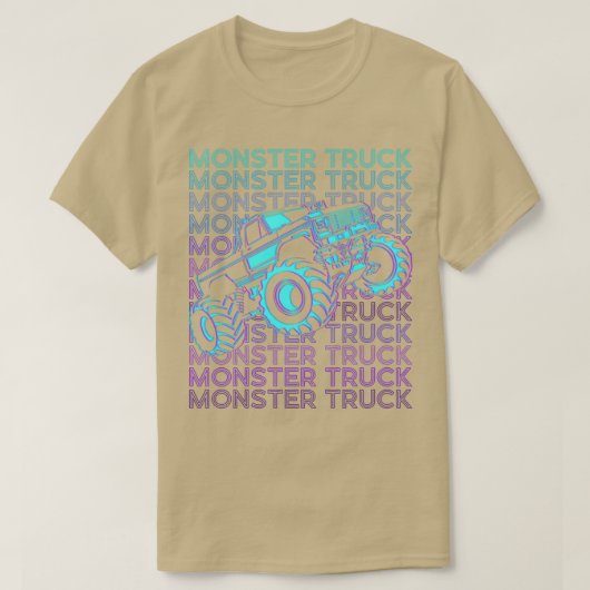 T-shirt Monster Truck Retro (Design devant)