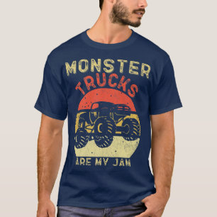 T-shirt Monster Truck Retro Sunset Vintage Monster Trucks