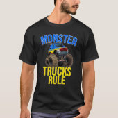 T-shirt Monster Truck Rule Monster pour hommes Femmes Enfa (Devant)