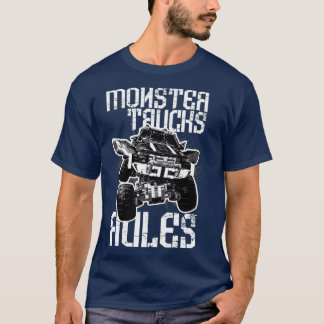 T-shirt Monster Truck Rules cadeau pour Monster Truck Love