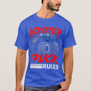 T-shirt Monster Truck Rules Truck Lover 