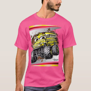 T-shirt Monster Truck School Bus