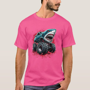 T-shirt Monster Truck Shark Shark Are My Jam Shark Monster