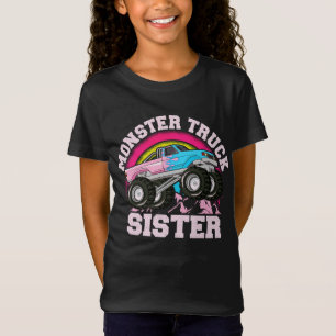 T-Shirt Monster Truck Sister Correspondant Famille Monster