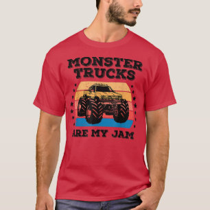 T-shirt Monster Truck Sont Ma Jam Retro Vintage Sunset Fem