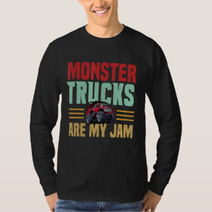 T-shirt Monster Truck Sont Mes Jam Retro Vintage