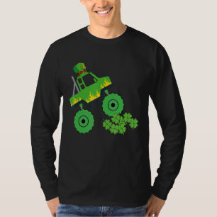 T-shirt Monster Truck St Patrick Day Kids Boys Toddlers 2
