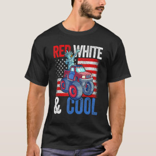 T-shirt Monster Truck Statue Liberty 4 juillet Garçons Ame