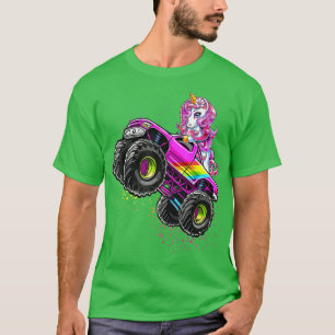 T-shirt Monster Truck Unicorn Anniversaire Party Monster T