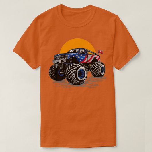 T-shirt Monster Truck Usa (Design devant)