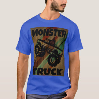 T-shirt Monster Truck Vintage 4WD SUV Ramassage Grande tai