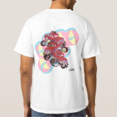 T-Shirt : Monster Trucks en course (Dos)