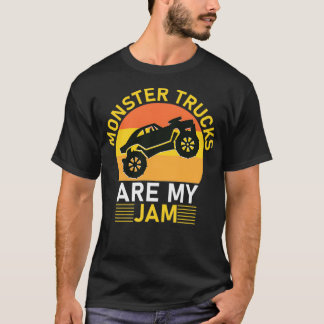 T-shirt monster trucks my jam monster truck lover 4