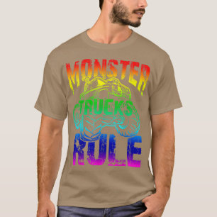 T-shirt Monster Trucks Rule top pour Rainbow 2