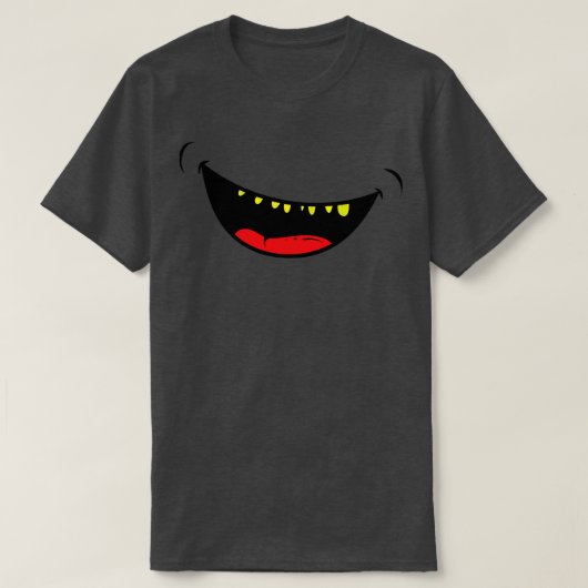 T-shirt Monster Visage Masque Smile Rire (Design devant)