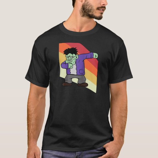 T-shirt Monster Zombie Dabbing Dab Dancing Costum Hallowee (Devant)