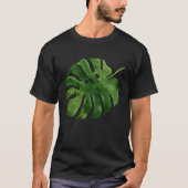 T-shirt Monstera Deliciosa Leaf House Plante Green Elephan (Devant)