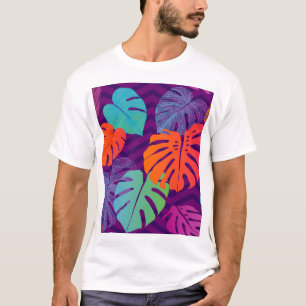 T-shirt Monstera Deliciosa : Tropical Line Art.