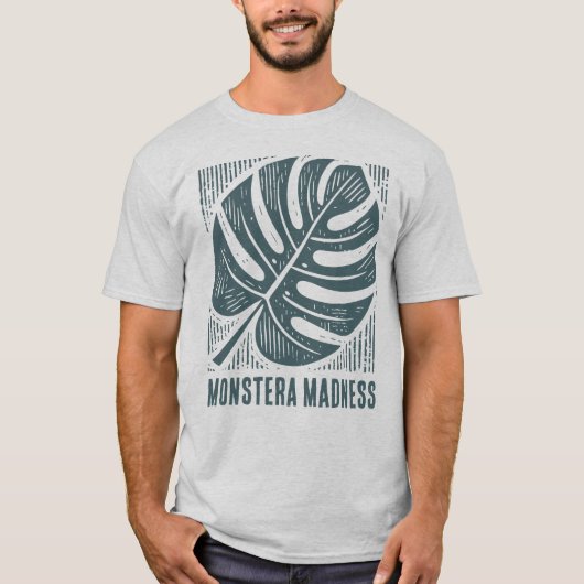 T-shirt Monstera Madness House Plante Lover (Devant)