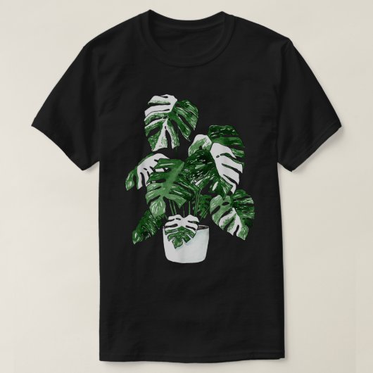 T-shirt Monstera variée Deliciosa Variegata House Plan (Design devant)