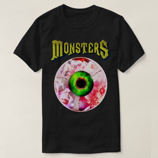 T-shirt MONSTERS 80s Cult Horror Anthology (Design devant)
