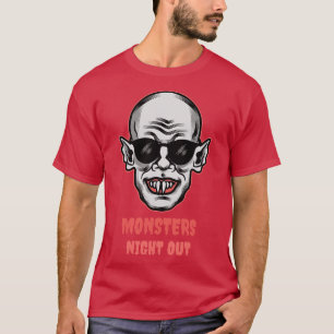 T-shirt Monsters Night Out Vampire Vampires Drôle Hallowee