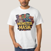 T-shirt Monsters Shirt Retro Halloween (Devant)