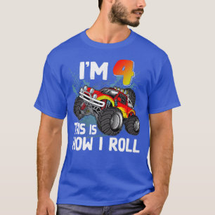 T-shirt Monstre 4 ans camion monstre 4ème anniversaire gar