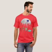 T-shirt Monstre Alien Mothman Loch Ness Cryptide Mythique (Devant entier)